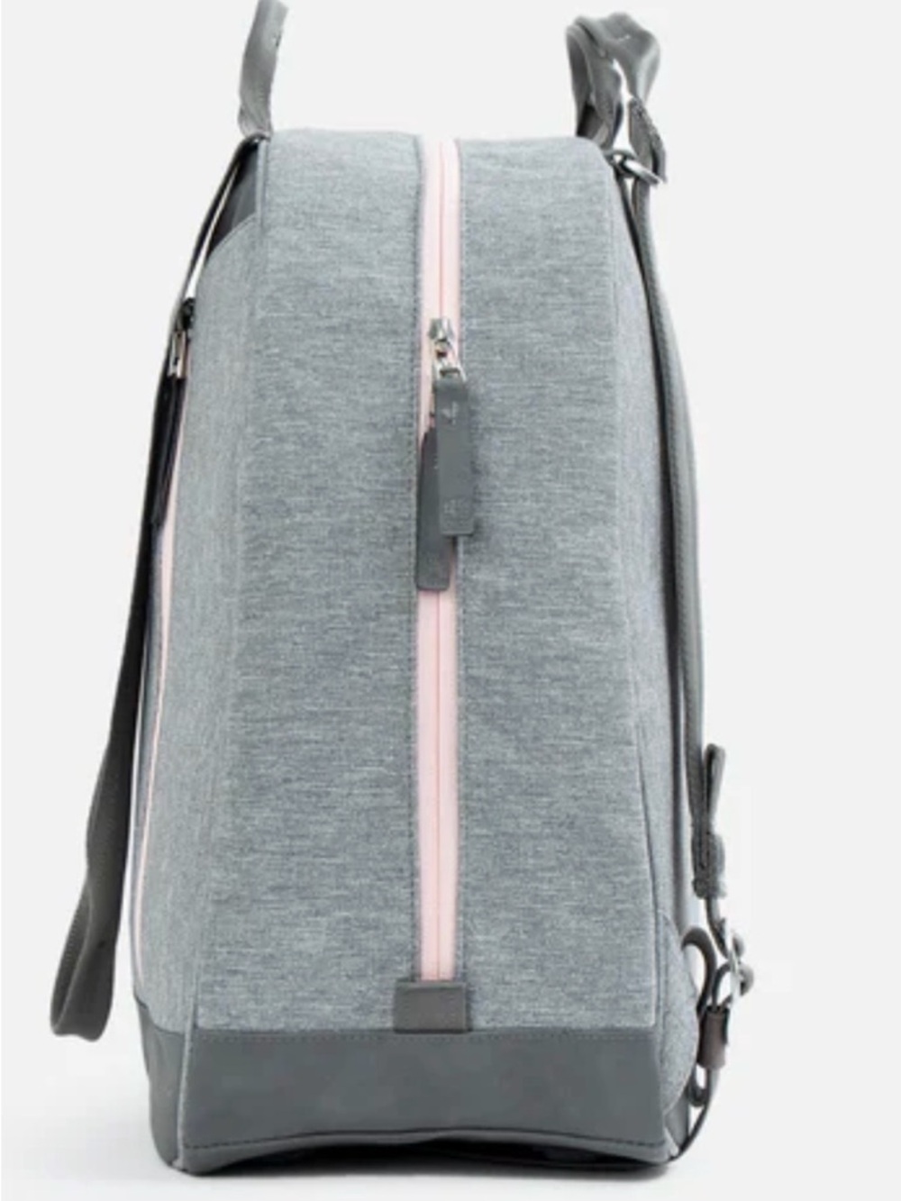 Women Doubletake Melbourne Gray Tennis Backpack Tote with Pink Accent - Picture 6 of 11